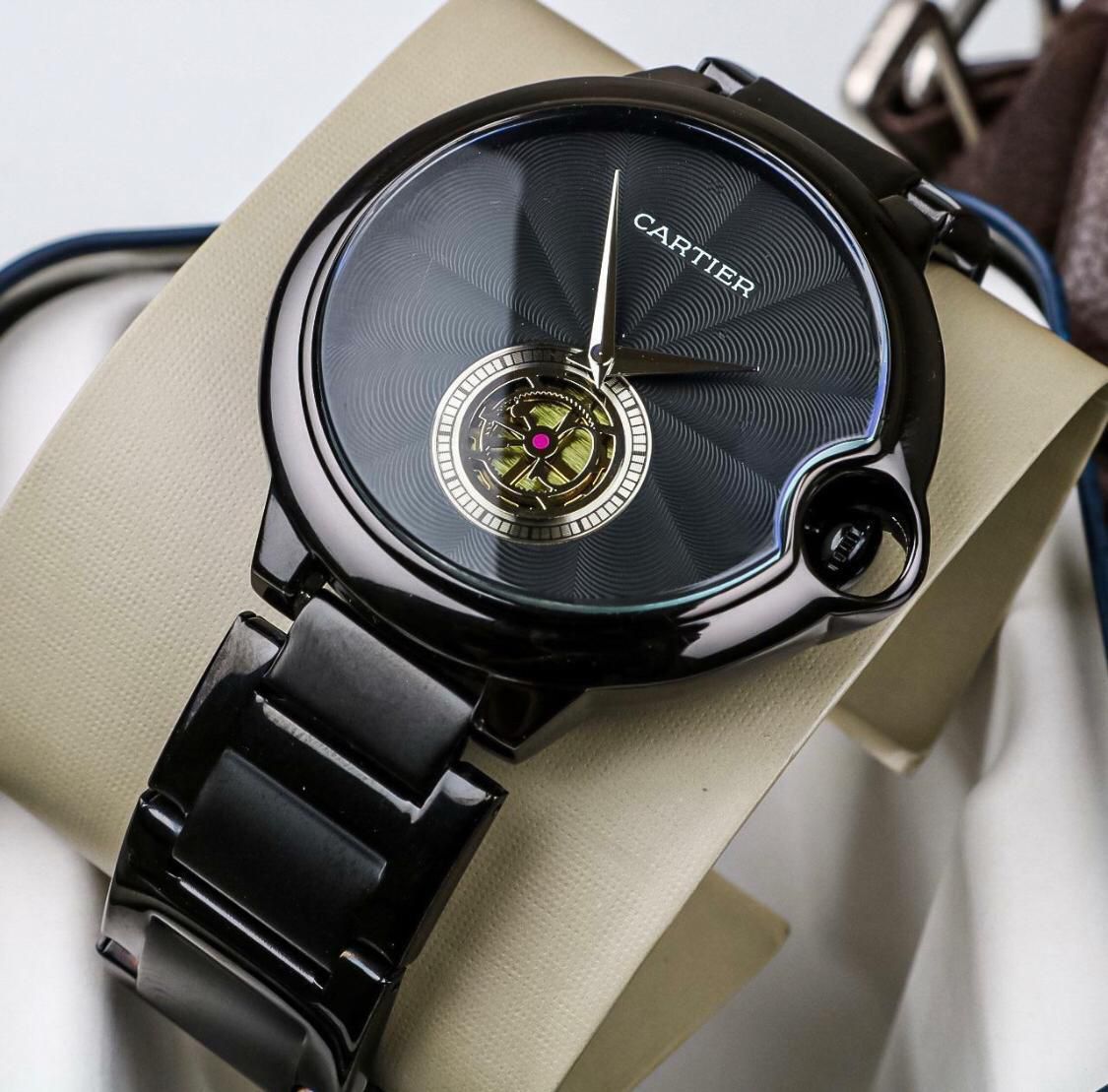 First Copy Cartier Ballon Full Black Hot Selling Watch First Copy Cartier Ballon Full Black Hot Selling Watch