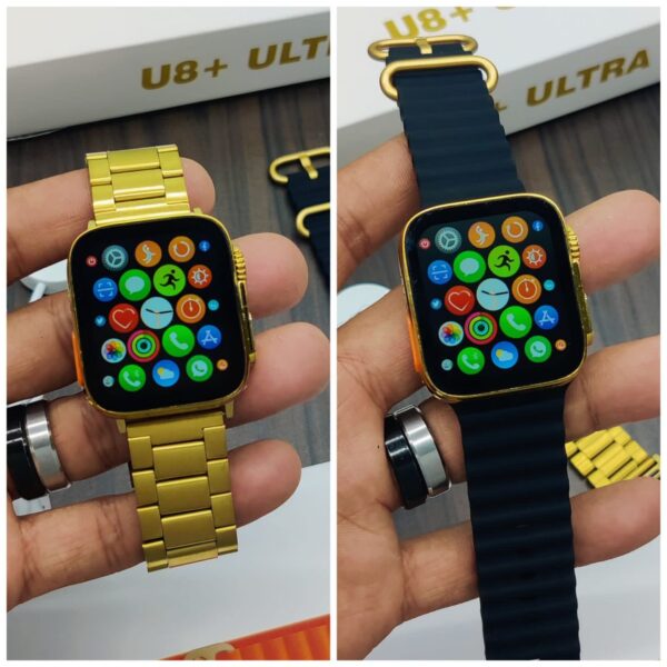 First Copy Series 8 Gold Edition First Time In India Apple Logo