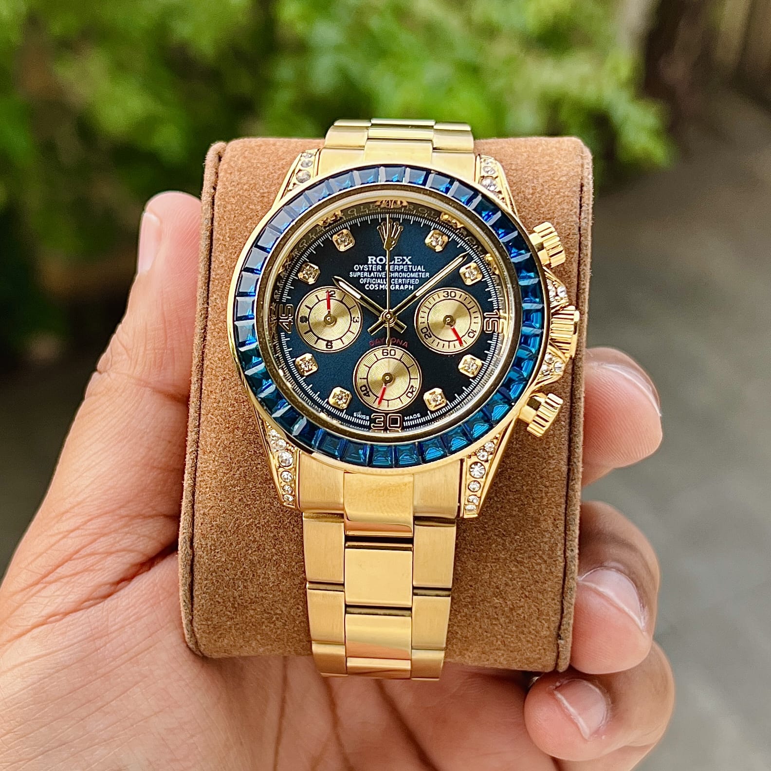 Golden Rolex Rainbow Watch Golden Rolex Rainbow Watch