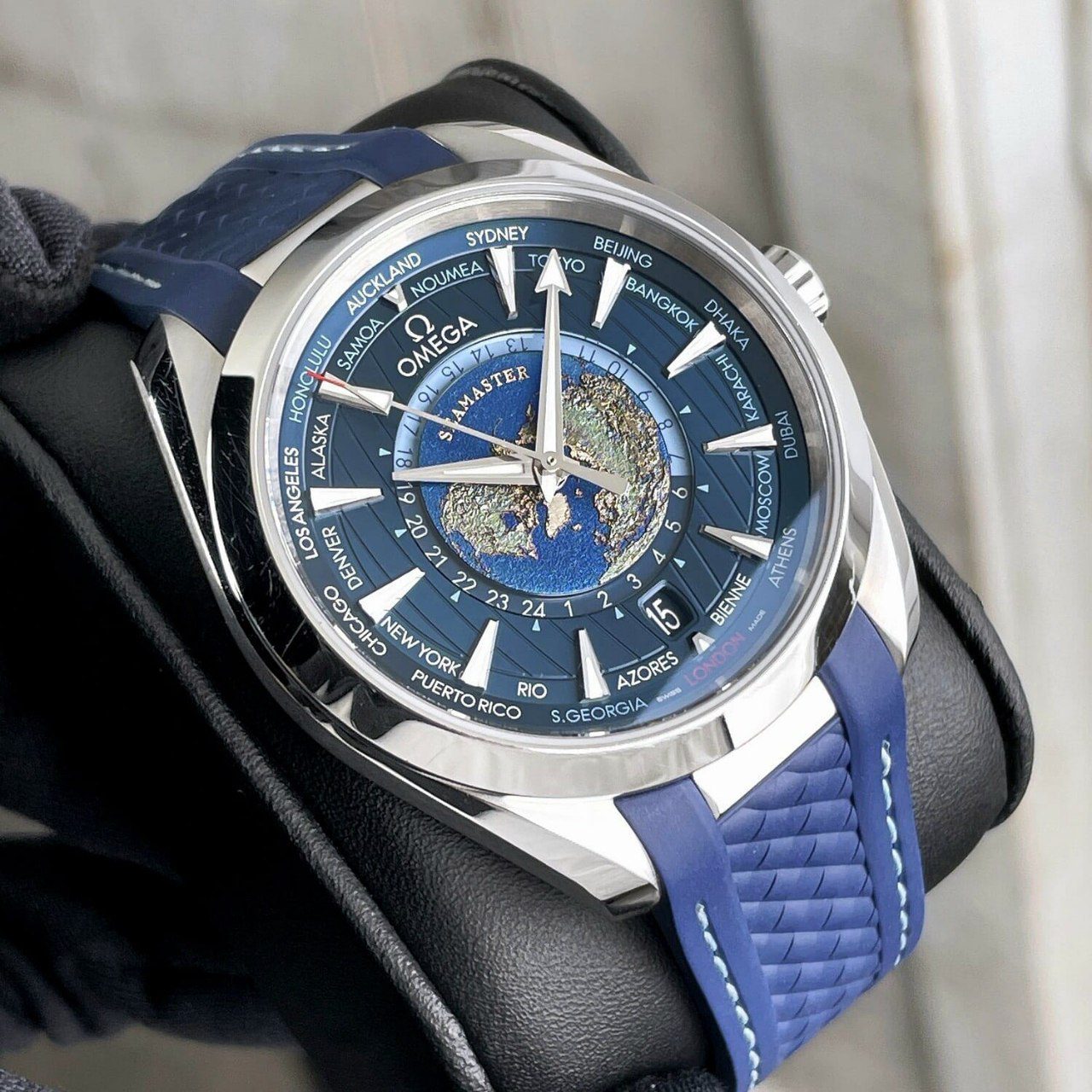 Omega For Men Aqua Terra World Map Watch Omega For Men Aqua Terra World Map Watch