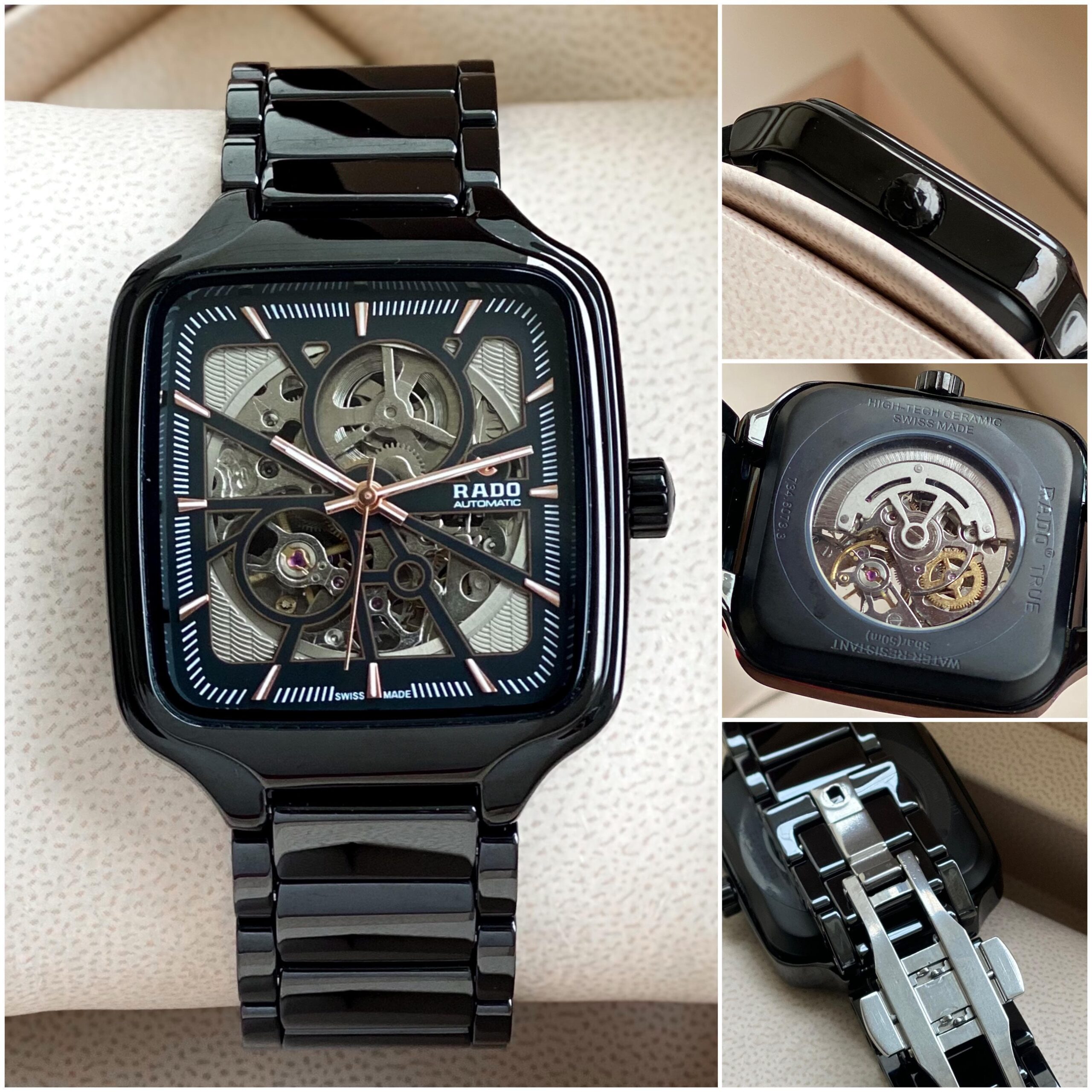 Rado Black Unisex R27073012 First Copy Watch Rado Black Unisex R27073012 First Copy Watch