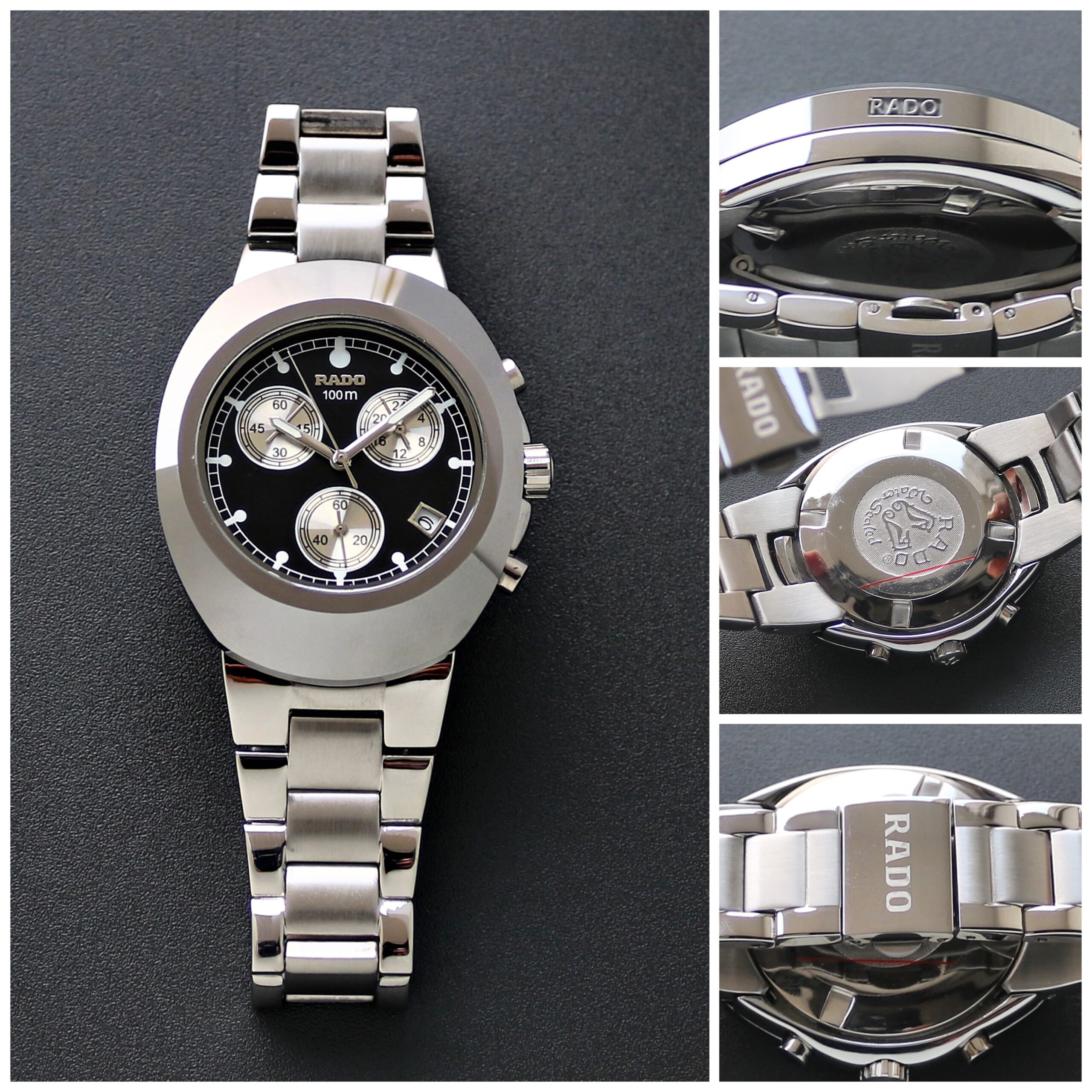 Rado Diastar Silver Chronograph First Copy Watch Rado Diastar Silver Chronograph First Copy Watch