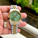 Rolex Datejust 41 Green gold Roman Dial Copy