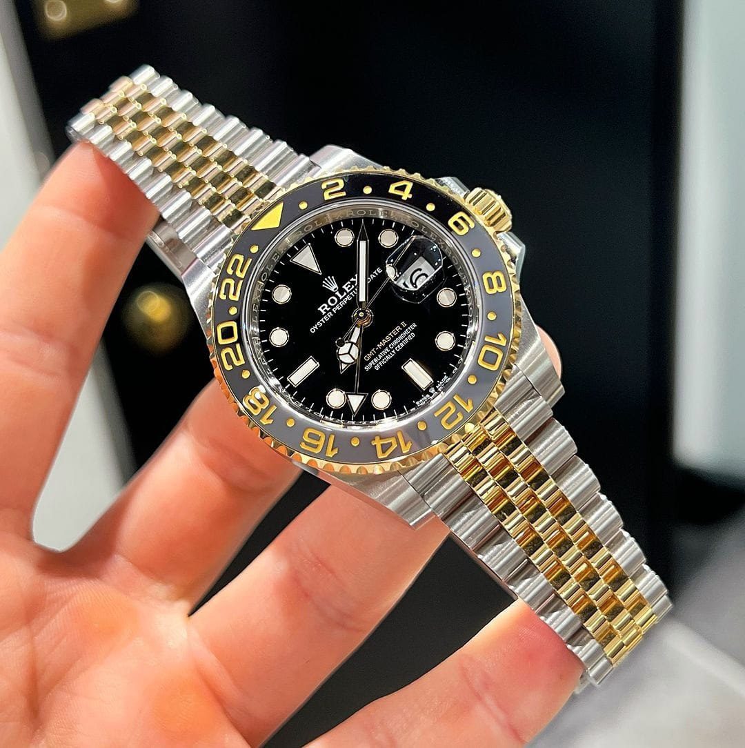 Rolex GMT II Gold Silver First Copy Watch Rolex GMT II Gold Silver First Copy Watch
