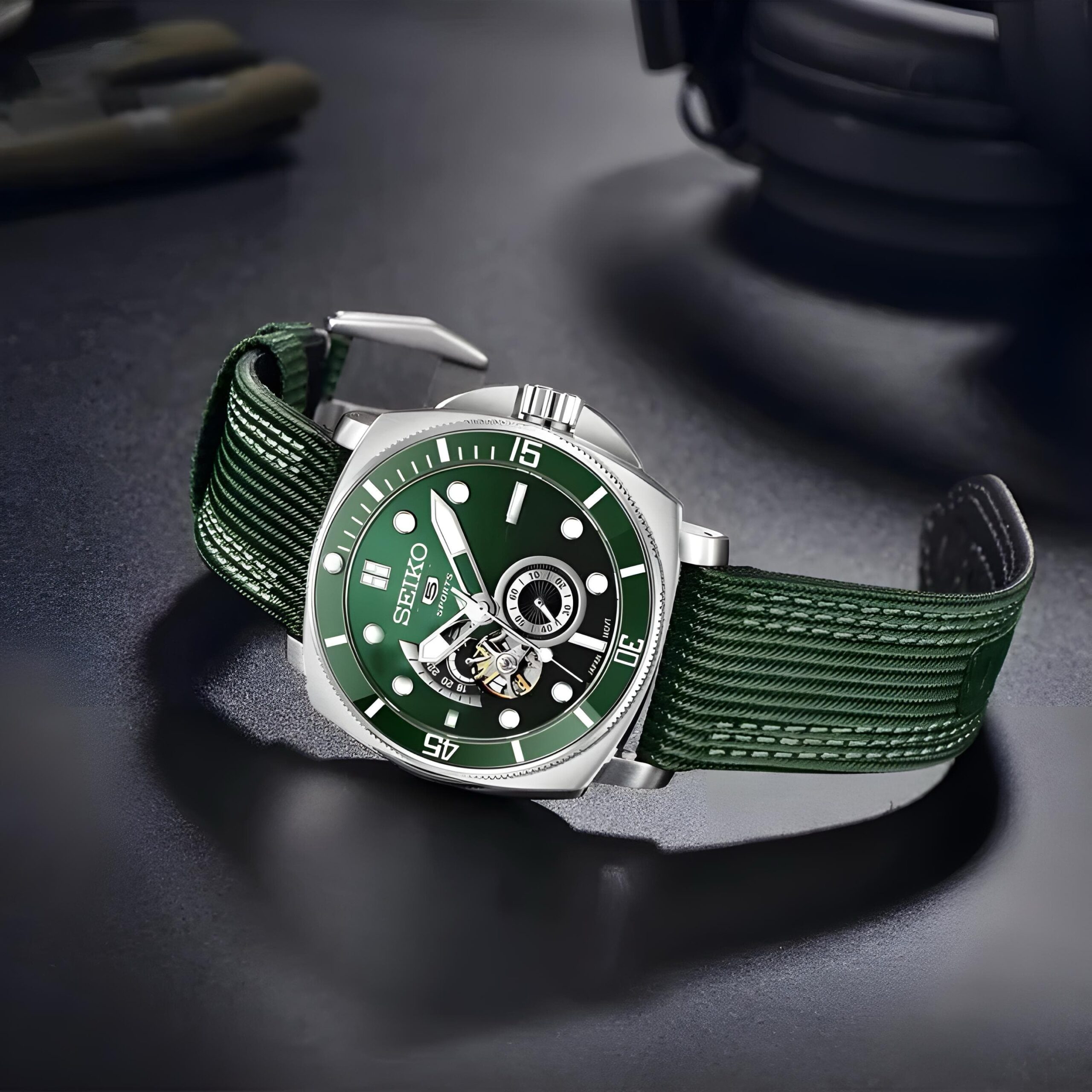 Seiko Green Tourbillon Automatic Copy Watch Seiko Green Tourbillon Automatic Copy Watch