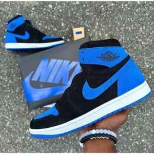 First Copy Air Jordan 1 High Royal Reimagined with Blue Og Box (HOF78)