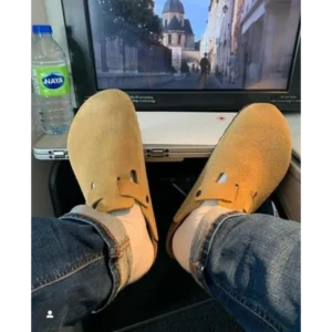 Premium Birkenstock Boston Suede Tan (TC118)
