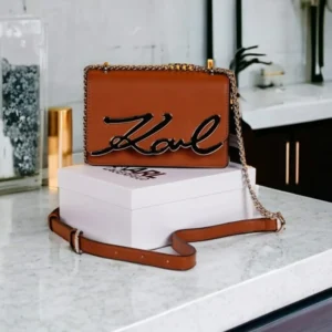 Imported Karl Lagerfeld K Signature Cross Body Shoulder Bag with Og Box & Dust Bag (DW979)