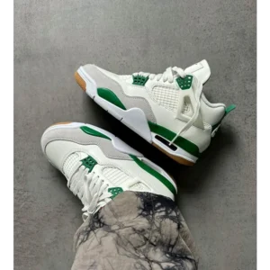 Classy Nike Air Jordan Retro 4 Pine Green Shoes for Men (SW4732)