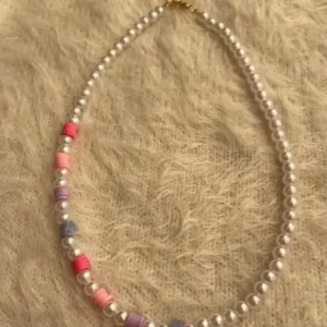PD Enterprise Glass Bead Pearl Necklace Multicolor