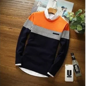 Men's Cotton Color Block Round Neck Full Sleeves T-Shirt (Pack of 3)