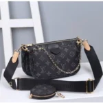 First Copy Louis Vuitton Pochette Black Monogram (TD137)