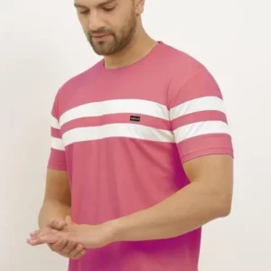 Denzolee Men's Color block Half Sleeve T-Shirt