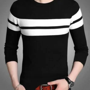 Tom Scott Cotton Blend Color Full Sleeves T-Shirt For Men