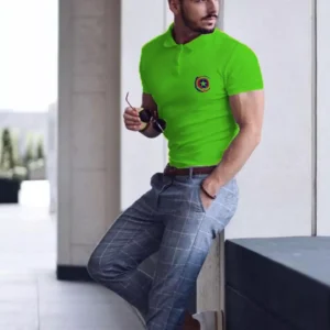 Men's Stylish Poly Cotton Solid Half Sleeves Polo T-Shirt