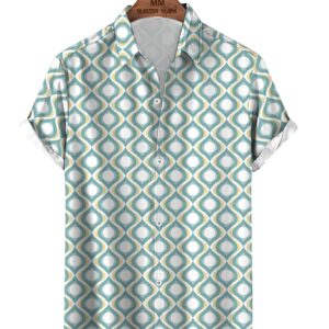 Men's Cotton Blend Printed Half Sleeves Shirt
