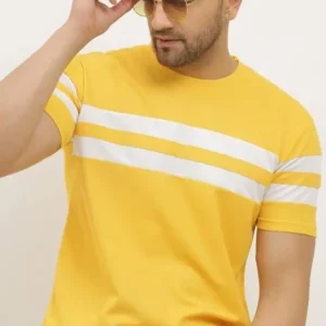 Denzolee Men's Color block Half Sleeves T-Shirt