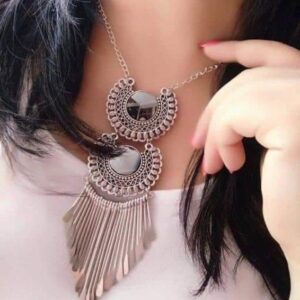 Festive Oxidized Pendant With Chain
