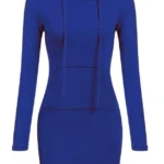 Women Solid Hooded Dress