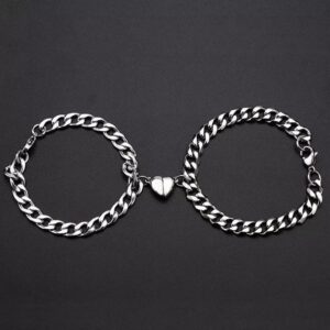 AVR JEWELS Heart Couple Bracelet For Women and Men