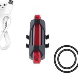 Bicycle Rear Light 5 LED USB Rechargeable Waterproof LED Rear Break Light