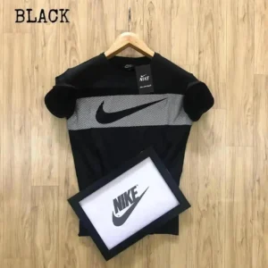 Men's Polyester Printed Half Sleeves Round Neck T-Shirt