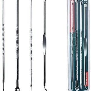 Stainless Steel Blackhead Remover Extractor Tool Set of 4