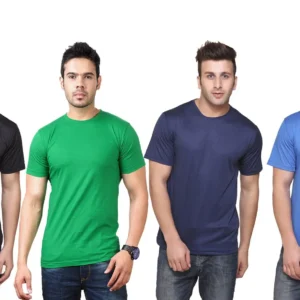 Men's DRI - FIT Round Neck T-shirt (Pack of 4)