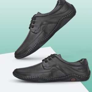 Roman Black Sandals For Men