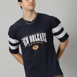 Men's The Cotton Half Sleeves Regular Fit Casual T-shirt