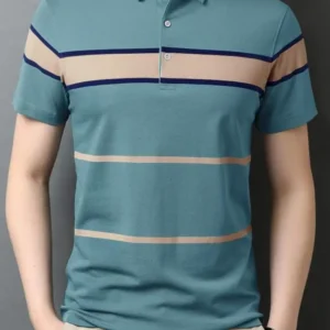 Eyebogler Men's Half Sleeves Polo Neck T-shirt