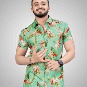 Lycra Printed Men's Shirt