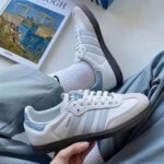 Adidas Samba Halo Blue First Copy Shoes
