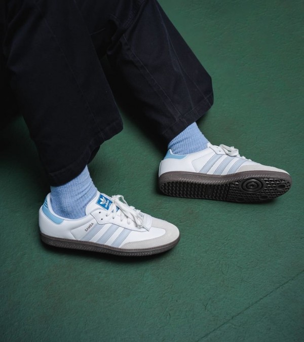 Adidas Samba Halo Blue First Copy Shoes