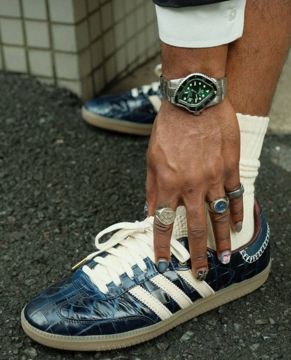 Adidas Samba X Wales Collegiate Navy First Copy Shoes