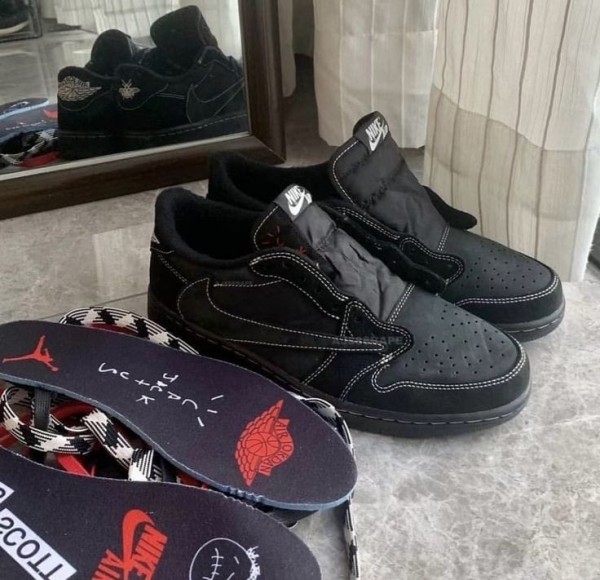 Air Jordan 1 Low OG SP Travis Scott Black Phantom - First Copy Shoes