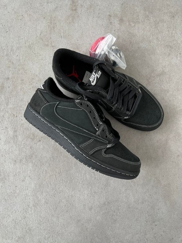 Air Jordan 1 Low OG SP Travis Scott Black Phantom - First Copy Shoes