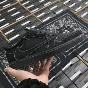 Air Jordan 1 Low OG SP Travis Scott Black Phantom - First Copy Shoes