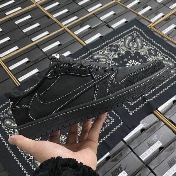 Air Jordan 1 Low OG SP Travis Scott Black Phantom - First Copy Shoes