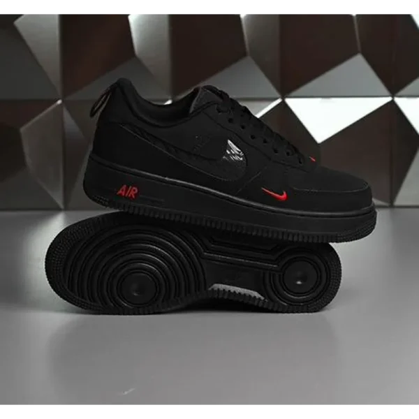 Airforce 1 Multi Swoosh Black Crimson First Copy Shoes for Men WeftKart