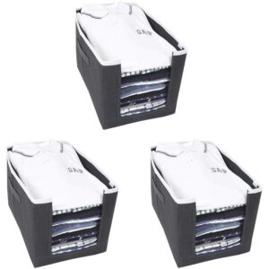 Cloth Organizer Non Woven Foldable (Pack of 3)