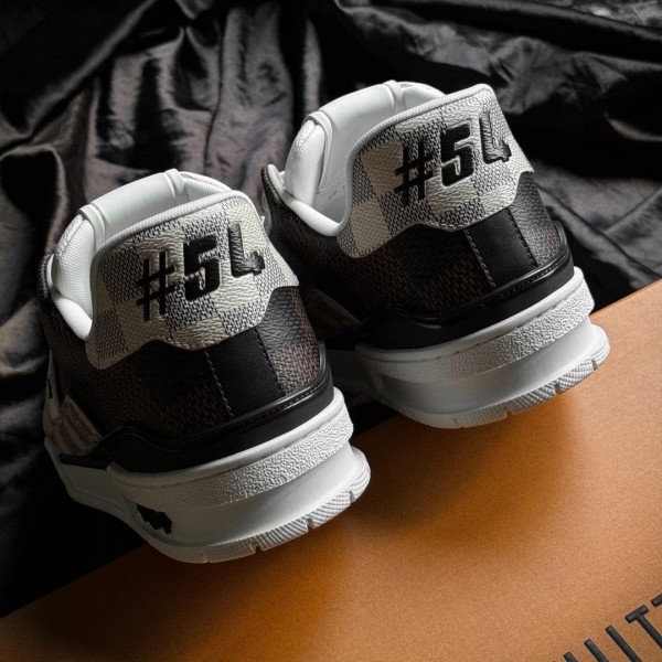 Louis Vuitton LV Trainer Brown First Copy Running Shoes WeftKart