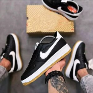 Nike Air Force 1 Shoes for Men, Black with White Tick (BNK-2378024)