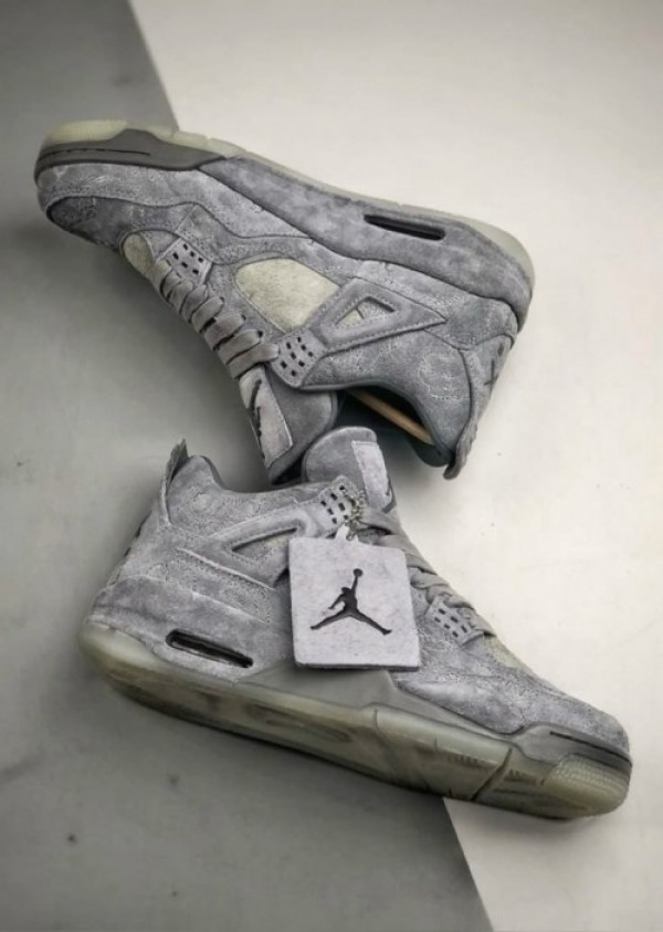 Nike Air Jordan Retro 4 Kaws Cool Grey First Copy Shoes