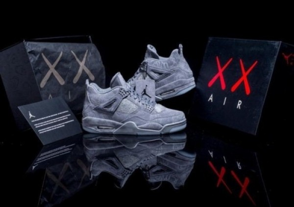 Nike Air Jordan Retro 4 Kaws Cool Grey First Copy Shoes