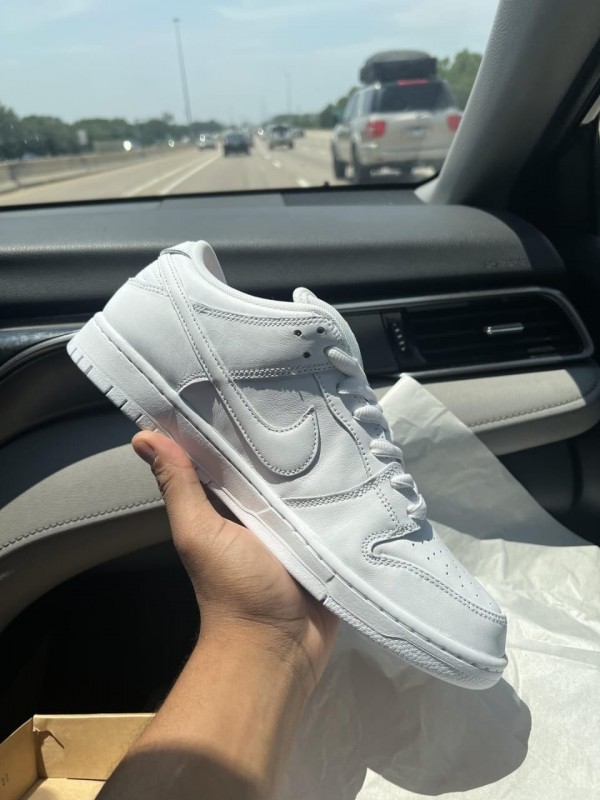 Nike SB Dunk Low Triple White First Copy Shoes