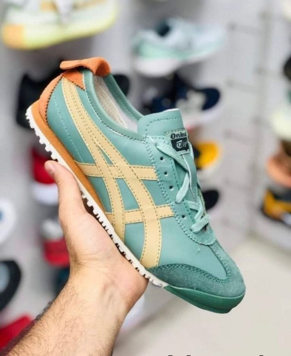 Onitsuka Tiger Mexico 66 Green Safari First Copy Shoes WeftKart