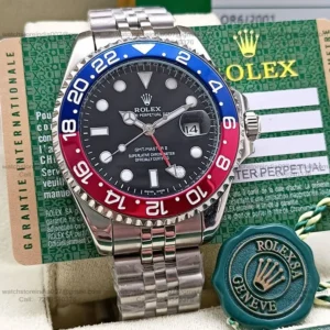 First Copy Rolex GMT Pepsi Edition Automatic Watch for Men (LL213)