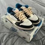 First Copy Nike Air Jordan 1 Low Fragment Semi UA Shoes for Men (HS52)