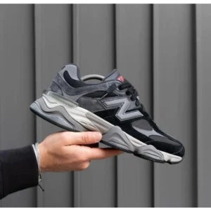 Trendy New Balance 9060 Black Castlerock Grey Shoes For Men (SW6245)